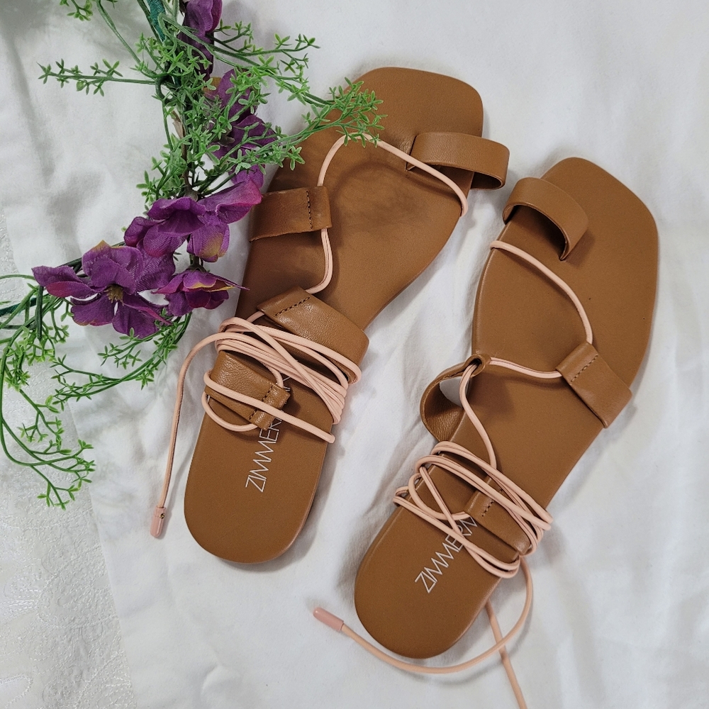 ZIMMERMANN leather sandals (37)